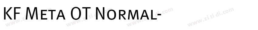 KF Meta OT Normal字体转换